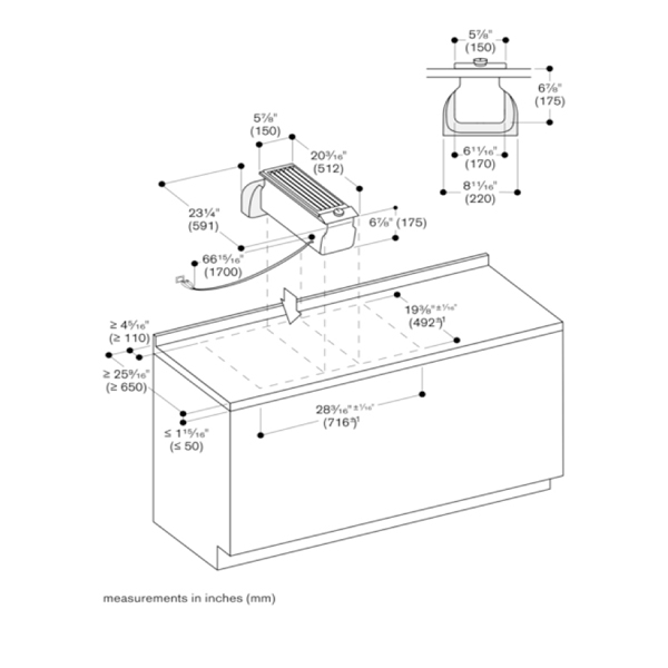 Gaggenau 200 Series VL200120 Vario Domino Downdraft 6