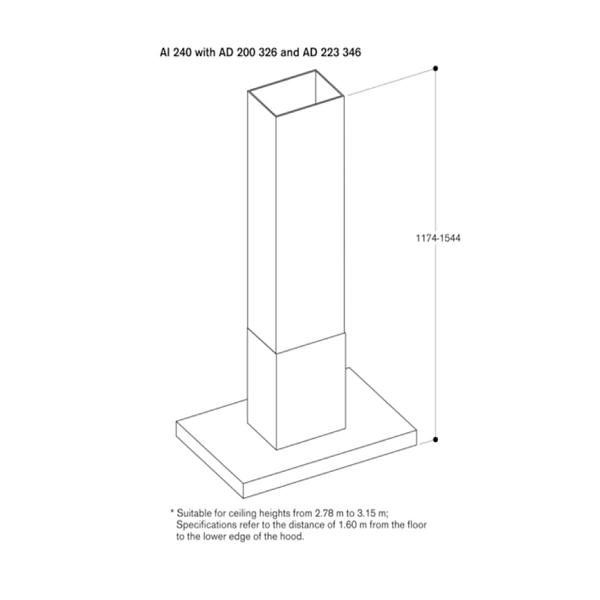 Gaggenau 200 Series AI240191 Island Hood 4