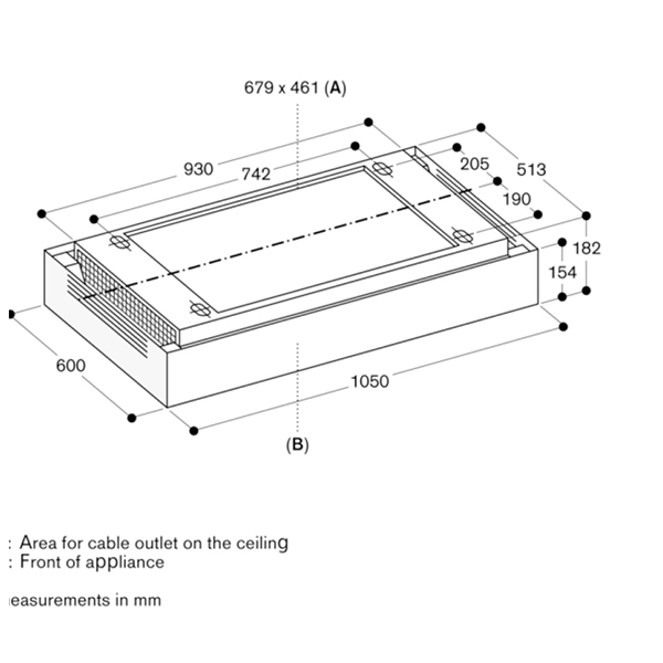 Gaggenau 200 Series AC230101  Ceiling Hood 2