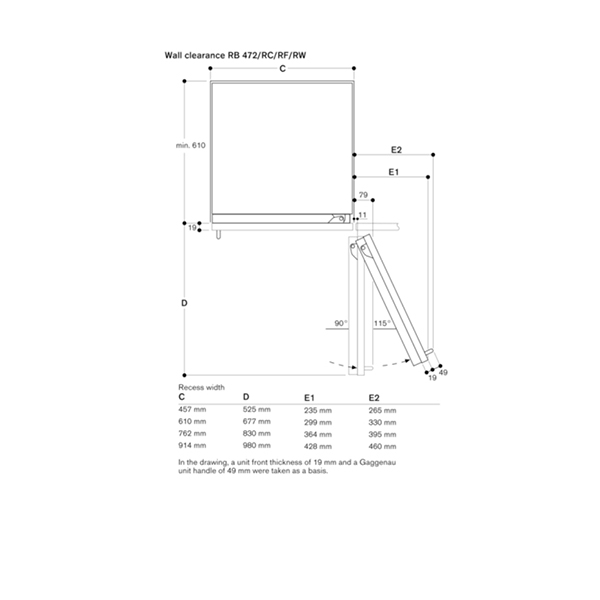 Gaggenau Vario 400 RF410304 Freezer 2