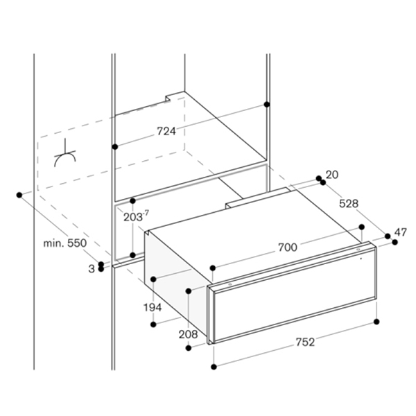 Gaggenau 400 Series WS482110 Warming Drawer 2