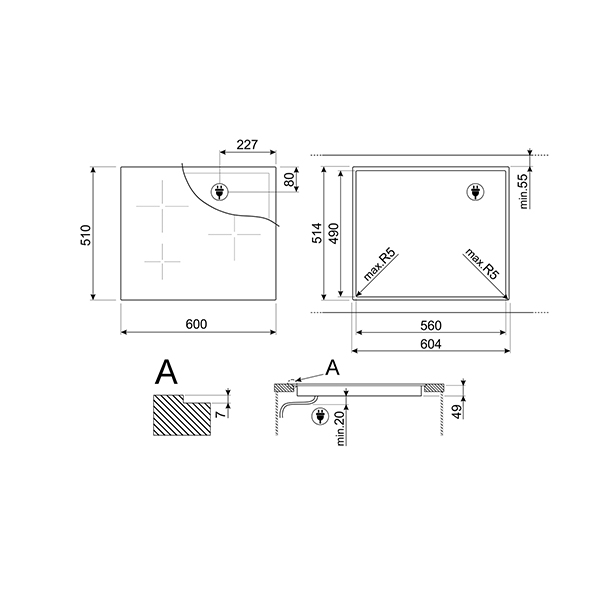 Smeg SI2M7643DW  Induction Hob 2