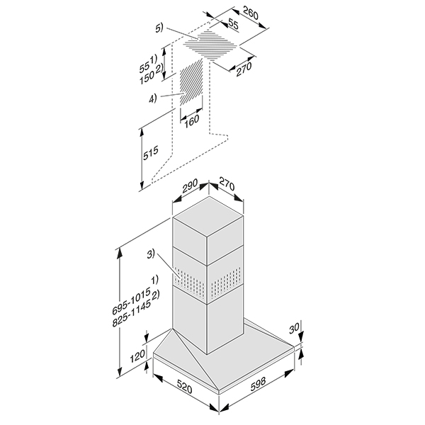 Miele DA396-7 Chimney Hood 2