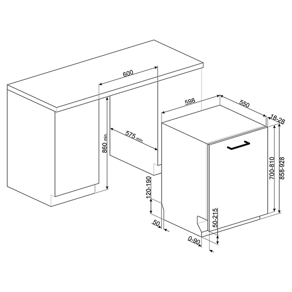 Smeg DI322BQLH Dishwasher 2