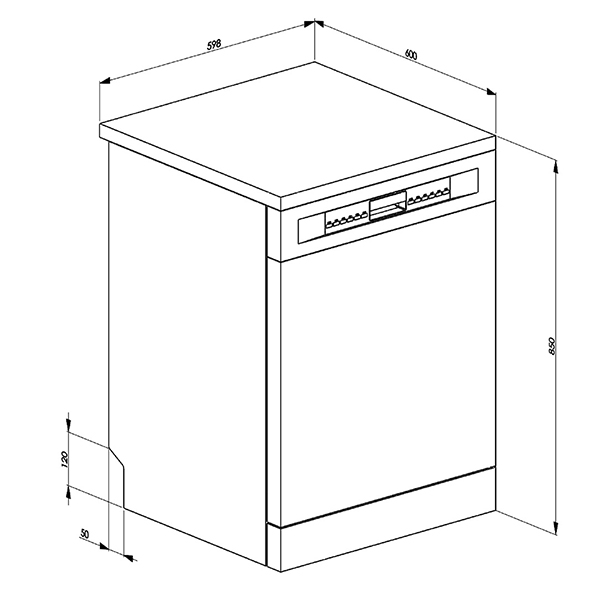 Smeg DF344BW Dishwasher 2