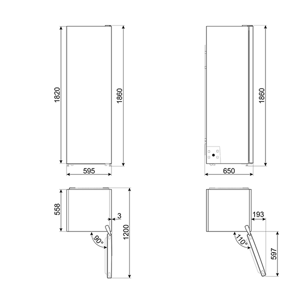 Smeg UKFF18EN2 Freezer 2