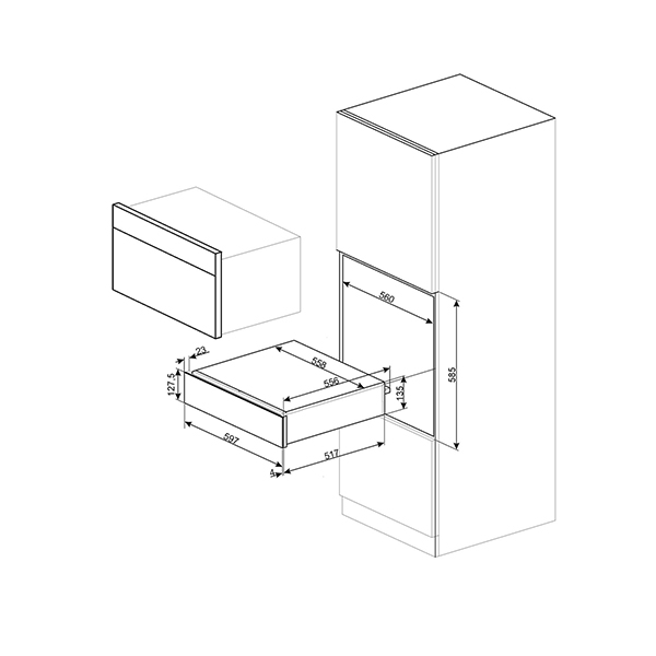 Smeg CPR915 Victoria Warming Drawer 2