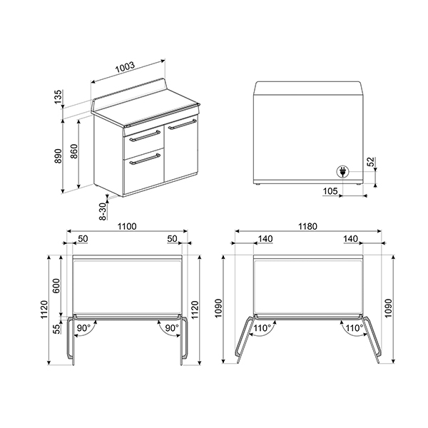 Smeg TR103I Victoria Range Cooker 2