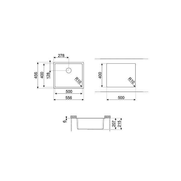 Smeg VZP56 Sink 2