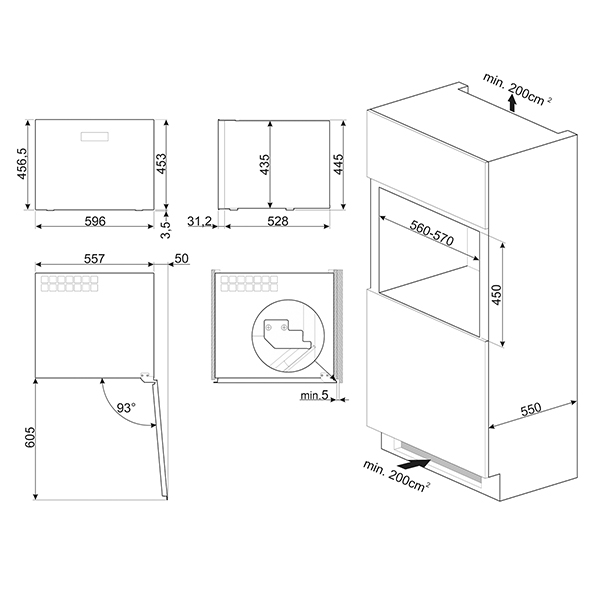 Smeg CVI621RWNR3 Dolce Stil Novo Winecellar 2