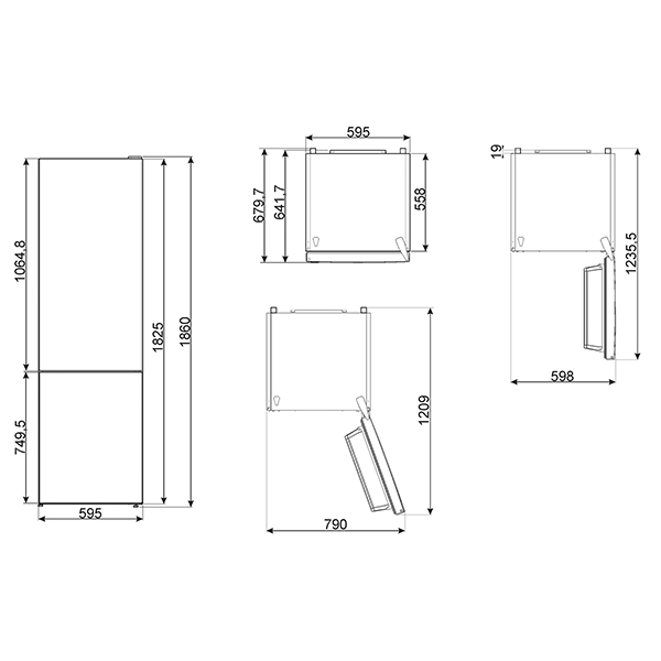 Smeg FC18EN1W Fridge Freezer 2