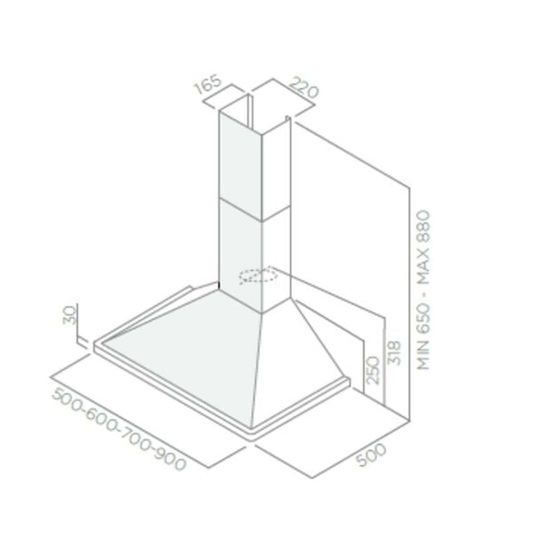 Elica AQUAVITAE60 Chimney Hood 2