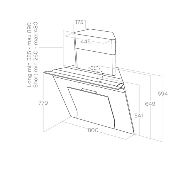 Elica Majestic No Drip 60  Chimney Hood 2