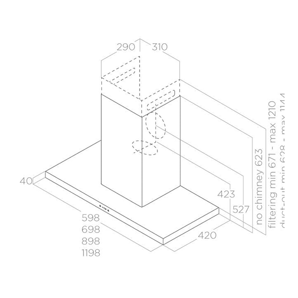 Elica Thin 60 Chimney Hood 2