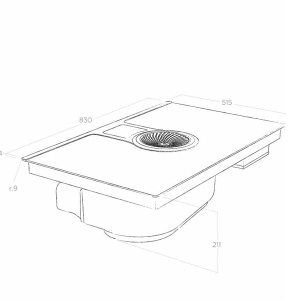 Elica NikolaTesla ONE Venting Induction Hob 2