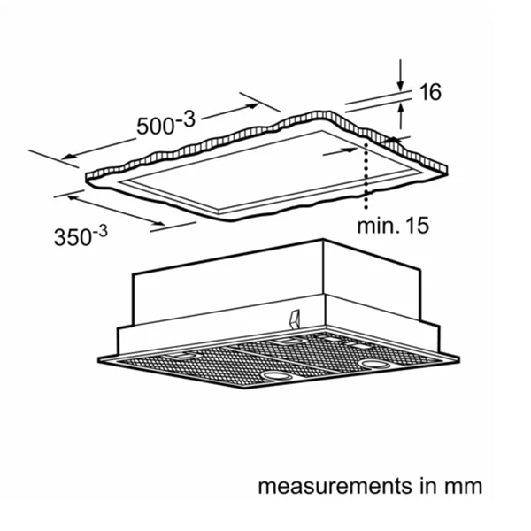 Bosch Serie 4 DHL555BLGB Canopy Hood 2