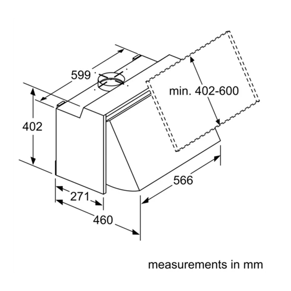 Bosch Serie 2 DEM66AC00B Integrated Hood 2