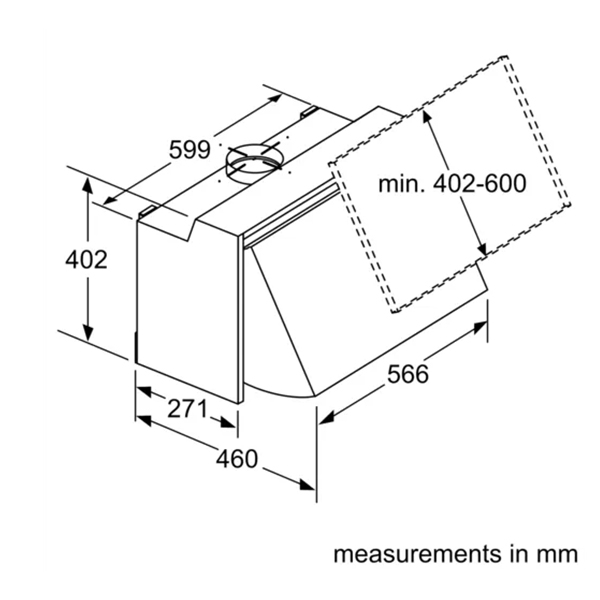 Bosch Serie 2 DEM63AC00B Integrated Hood 2