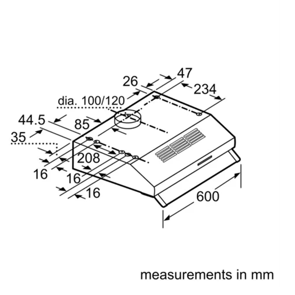 Bosch Serie 2 DUL63CC50B Conventional Hood 2