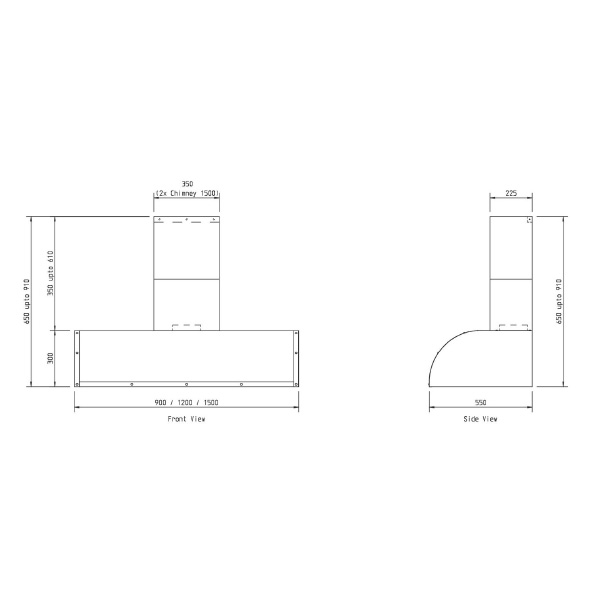 Westin MASTERCHEF1500 Chimney Hood 2