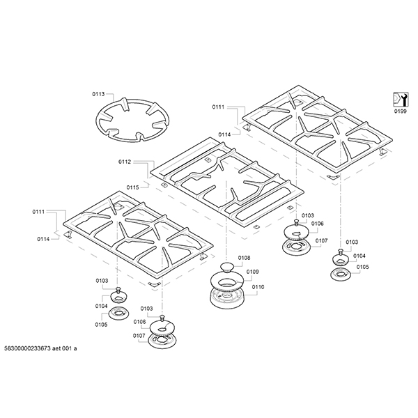 Gaggenau 400 Series VG491115F Gas Hob - LPG 2