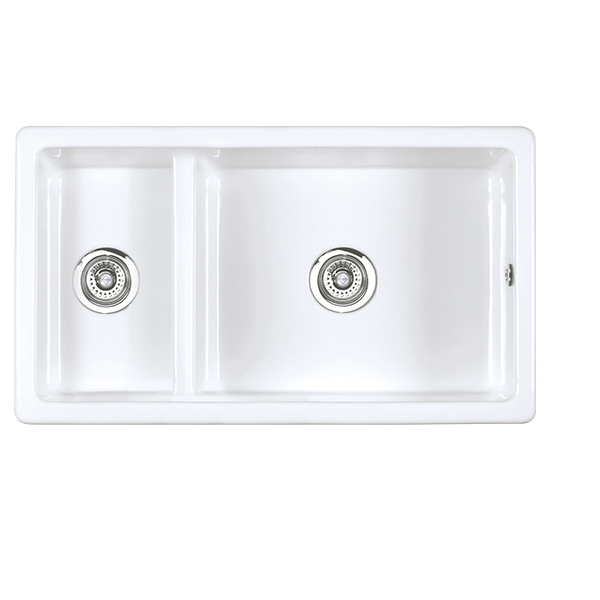 Shaws Bradshaw 900 Undermount / Inset Double Bowl Sink 1