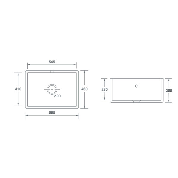 Shaws Shaker 600 Single Bowl Belfast Sink 2