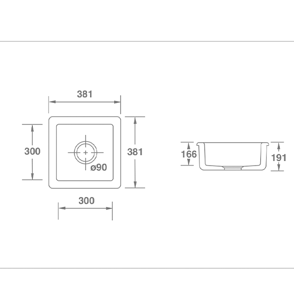 Shaws Belthorn 381 Undermount / Inset Sink 2