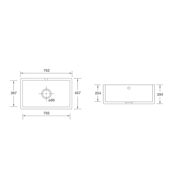 Shaws Shaker 800 Single Bowl Belfast Sink 2