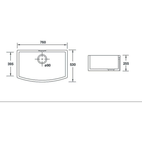 Shaws Waterside 800 Single Bowl Belfast Sink 2