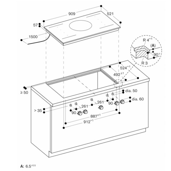 Gaggenau 400 Series VI492105 Flex Induction Hob 2