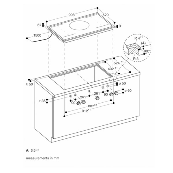 Gaggenau 400 Series VI492115  Flex Induction Hob 2