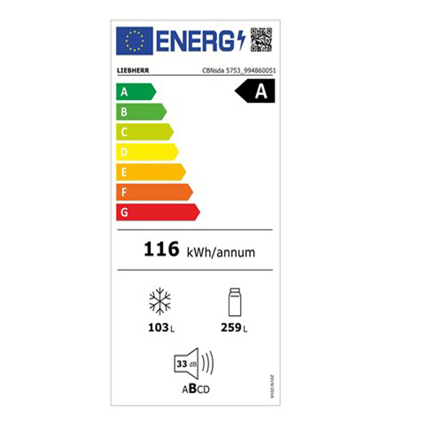 Liebherr CBNsda5753 Fridge-freezer 3