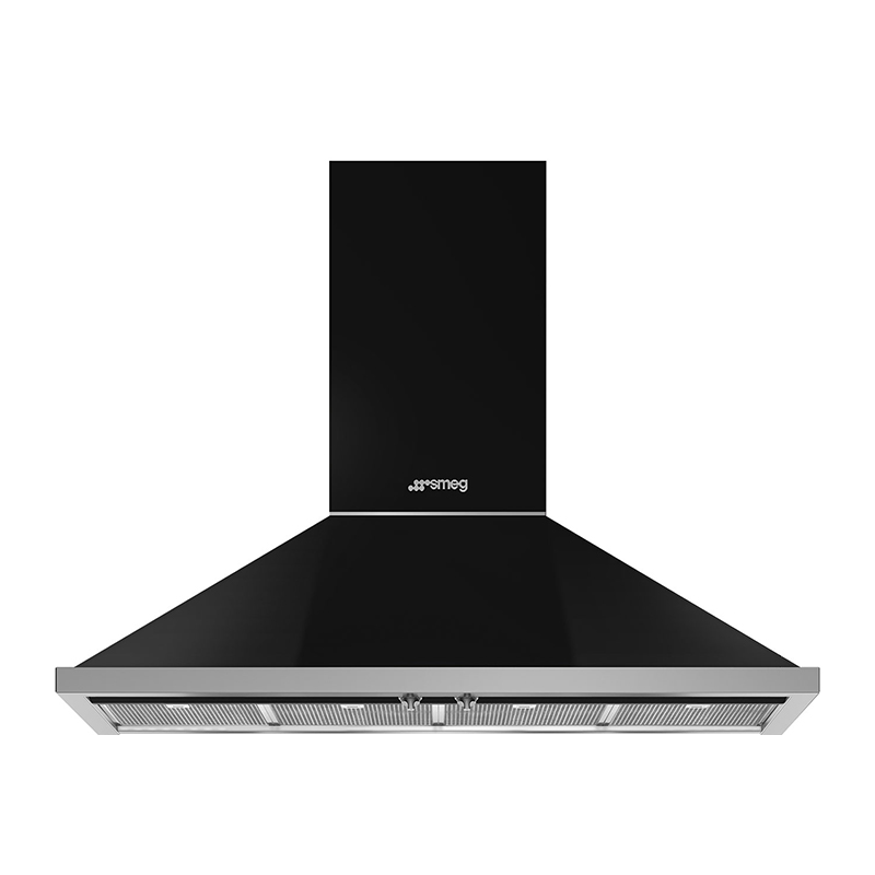 Smeg KPF12BL Portofino Chimney Hood 1