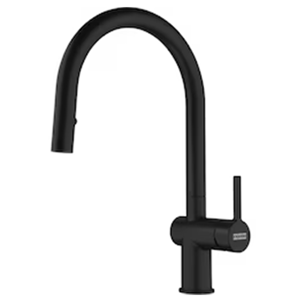 Franke Active J Spout Dual Spray Pull Down Tap - Matt Black - 115.0653.404 1