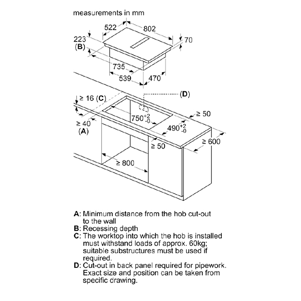 Bosch Series 4 PVS811B16E Venting Hob 2