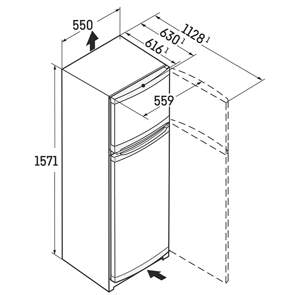 Liebherr CTele2931 Fridge Freezer 2