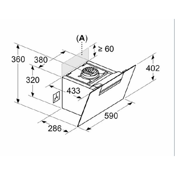 Neff N50 D65IFN1S0B Chimney Hood 2