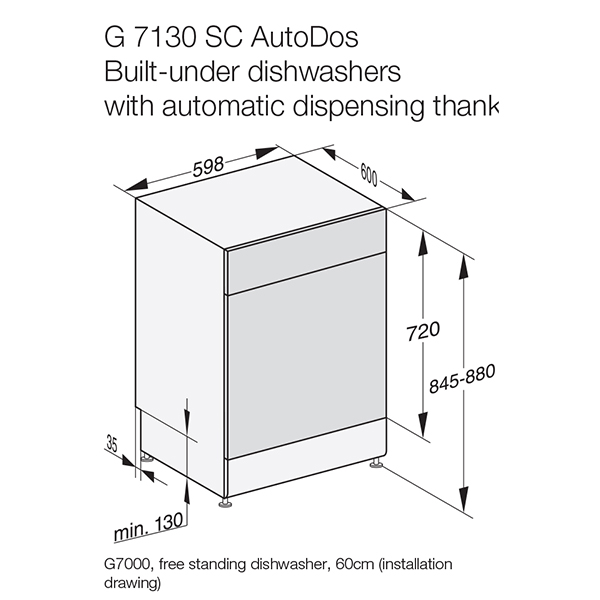 Miele G7130SC Dishwasher 2