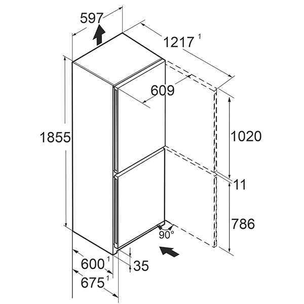 Liebherr Plus CNsdb5223 Fridge Freezer 2