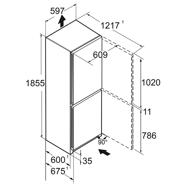 Liebherr Plus CBNc 5223 Fridge Freezer 2