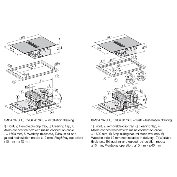 Miele KMDA7676FL-U Venting FlexInduction Hob 2