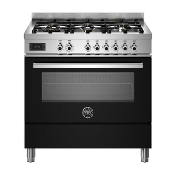 Bertazzoni Professional PRO96L1ENET Dual Fuel Range Cooker 1