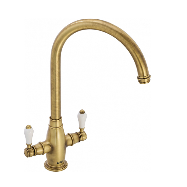 Franke Gloriana Classic Twin Lever Tap - 115.0712.038 1