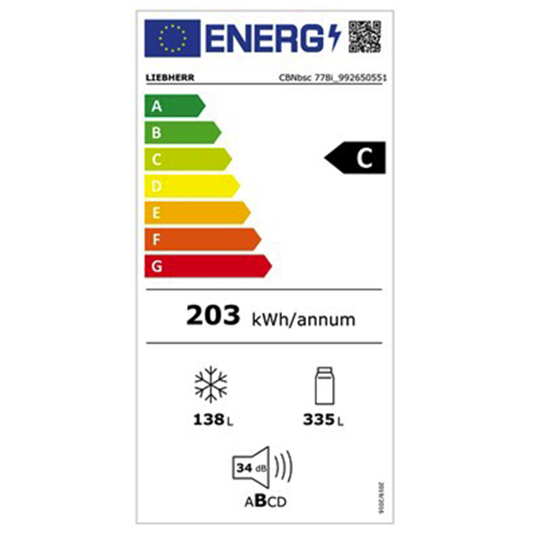 Liebherr Peak CBNbsc778i Fridge Freezer 2