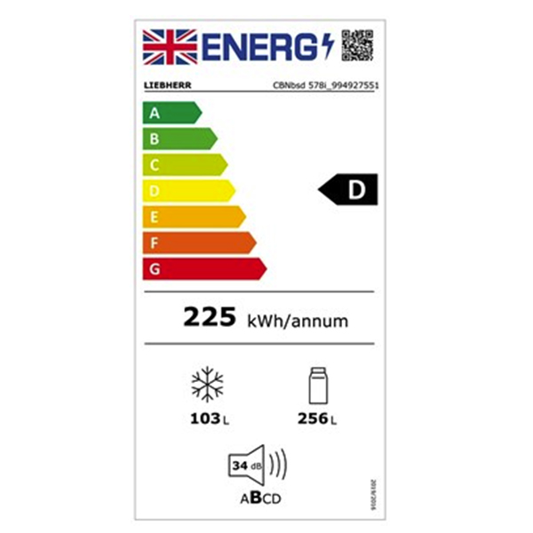 Liebherr Peak CBNbsd578i Fridge Freezer 2
