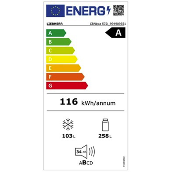 Liebherr Plus CBNbda572i Fridge Freezer 2