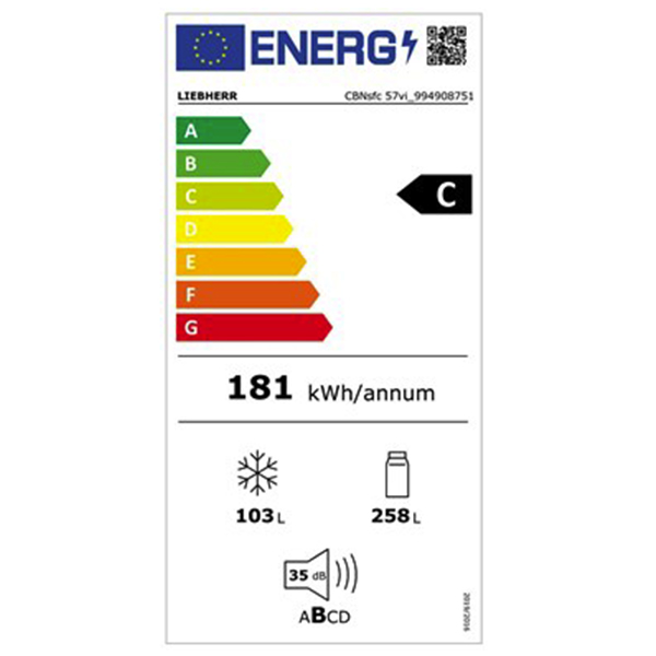 Liebherr Plus CBNsfc57vi Fridge Freezer 2