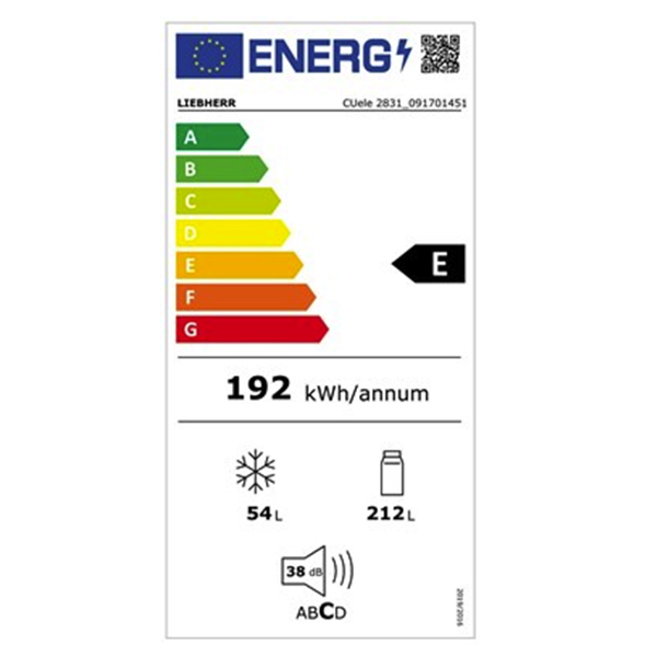 Liebherr Comfort CUele2831 Fridge Freezer 2