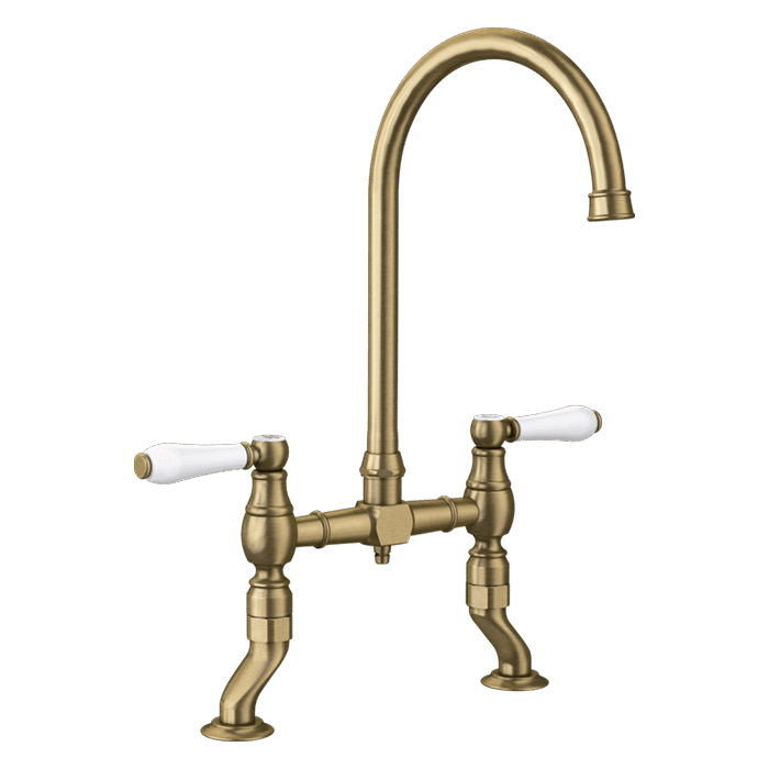 Blanco Vicus Bridge Twin Lever Traditional Tap - 524282 1